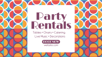 Party Tiles Abstract Facebook event cover Image Preview