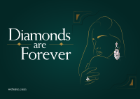 Diamonds are Forever Postcard Design