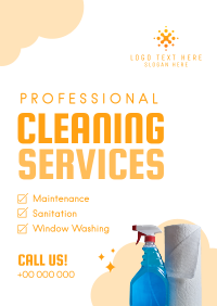 Professional Cleaning Services Flyer Design