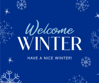 Welcome Winter Facebook post Image Preview