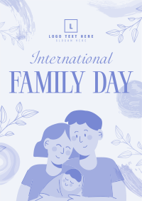 Floral Family Day Flyer Design