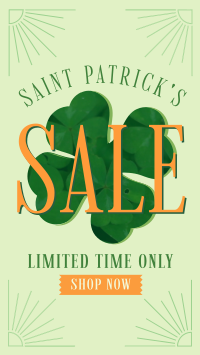 St. Patrick's Sale Clover Facebook story Image Preview