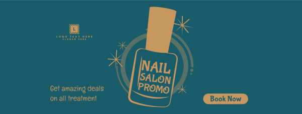 Nail Salon Discount Facebook Cover Design Image Preview