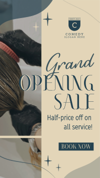 Salon Opening Discounts Video Image Preview