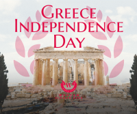 Contemporary Greece Independence Day Facebook Post Design
