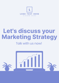 Discussing Marketing Strategy Flyer Image Preview