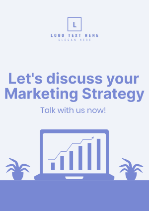 Discussing Marketing Strategy Flyer Image Preview