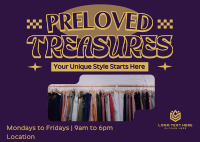 Preloved Clothing Store Postcard Preview