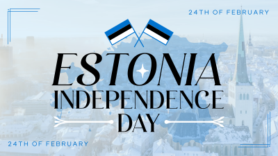 Majestic Estonia Independence Day Facebook Event Cover Image Preview