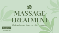 Massage Therapy Service Facebook event cover Image Preview