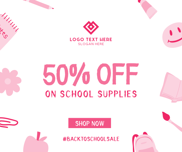 Back to School Discount Facebook Post Design Image Preview