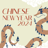 Dragon Lunar Year Instagram Post Design