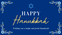 Hanukkah Floral Border Animation Preview