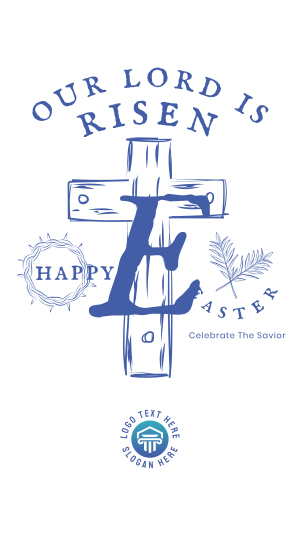 Lord Is Risen Facebook story Image Preview