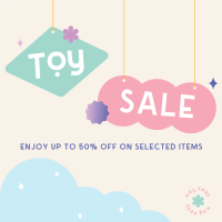 Cute Toys Sale Promo Instagram post Image Preview