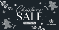 Rustic Christmas Sale Facebook Ad Design