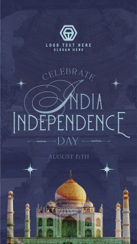 India Independence Taj Mahal TikTok Video Design