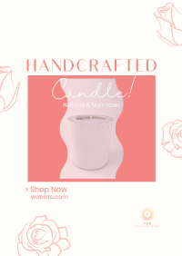 Handcrafted Candle Shop Poster Image Preview