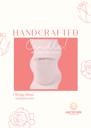 Handcrafted Candle Shop Poster
