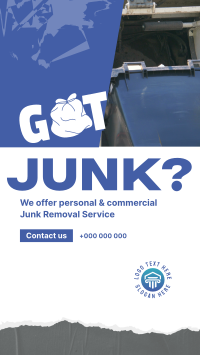 Junk Removal Service Facebook Story Design