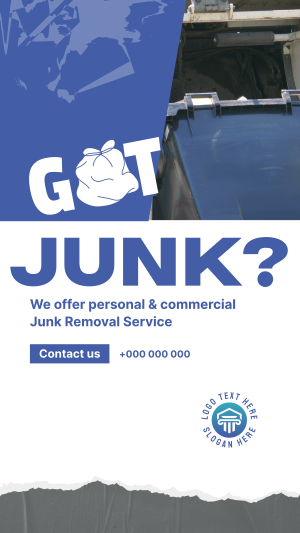 Junk Removal Service Facebook story Image Preview