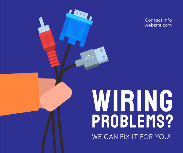 Wiring Problems Facebook Post Design Image Preview