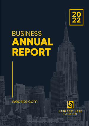 Annual Report Building Flyer Image Preview