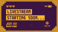Livestream Start Gaming Facebook Event Cover Design