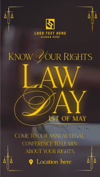 Law Day Greeting Facebook Story Design