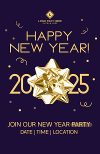 Classic New Year Greeting Invitation Preview