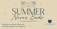 Summer Never Ends Facebook ad Image Preview