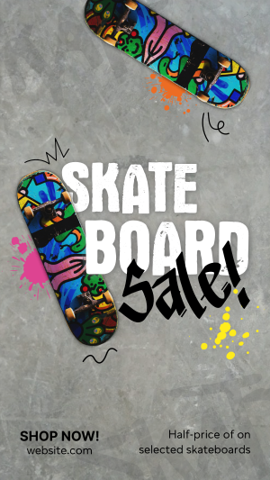 Streetstyle Skateboard Sale Facebook story Image Preview