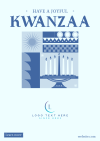 Geometric Kwanzaa Poster Design