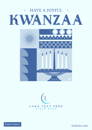 Geometric Kwanzaa Poster Image Preview