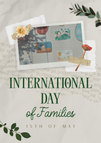 Day of Families Scrapbook Flyer Design
