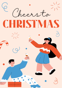 Cheers to Christmas Flyer Design