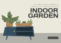 Indoor Garden Postcard Design