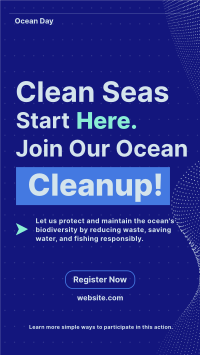 Ocean Day Clean Up Minimalist Instagram Reel Image Preview