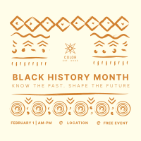 Black History Month Pattern Instagram post Image Preview