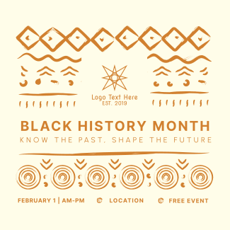 Black History Month Pattern Instagram post