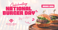 National Burger Day Celebration Facebook Ad Design