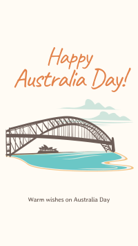 Australia Harbour Bridge Facebook Story Design