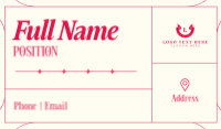 Generic Minimal Line  Business Card Preview