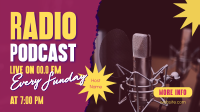 Live Radio Podcaster Facebook event cover Image Preview