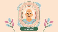 Greeting Grandfather Frame Facebook Event Cover Design