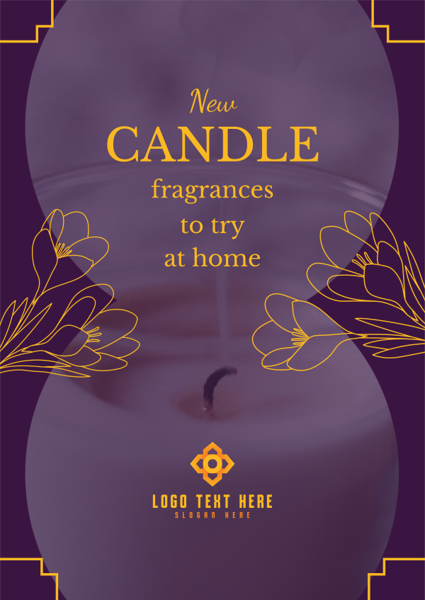 Handmade Candle Shop Poster Design Image Preview