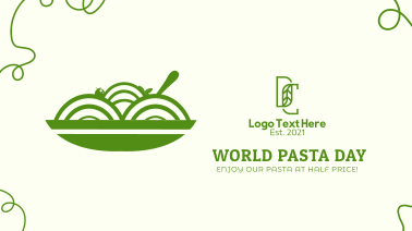 Tasty Pasta Vector Facebook event cover