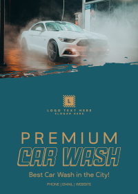 Premium Car Wash Poster Image Preview