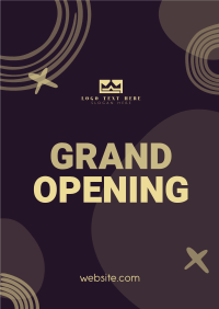 Contemporary Grand Opening Poster Image Preview