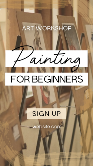 Painting for Beginners Facebook story Image Preview